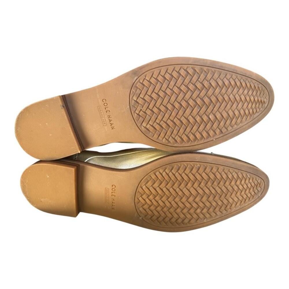 Cole Haan Arden Gold Leather Cap Toe Oxford Women size 6.5 - Picture 7 of 7